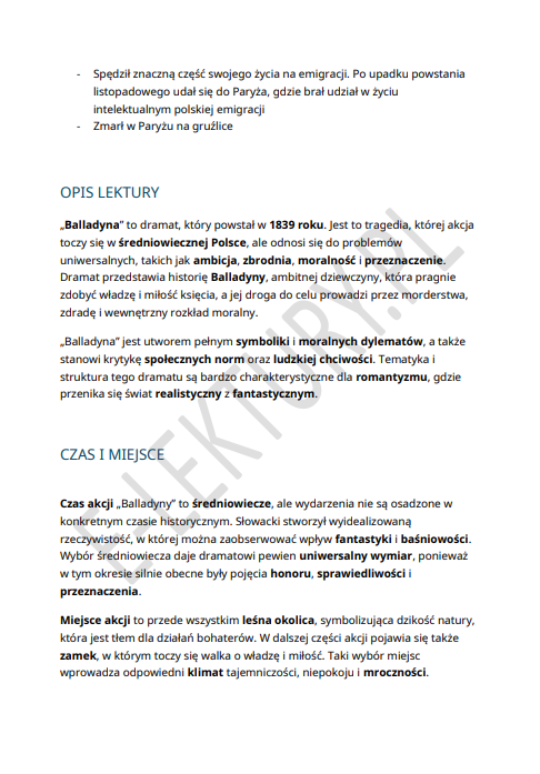 Podgląd Balladyna